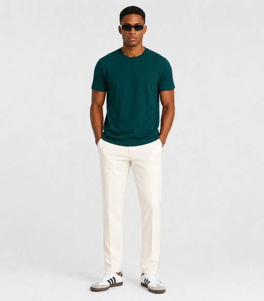 Camiseta Masculina Básica Manga Curta Select Verde