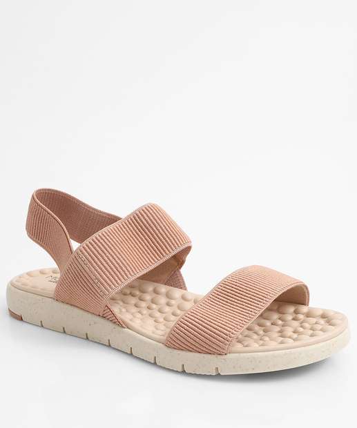 Image_Sandália Feminina Rasteira Tiras Modare Bege