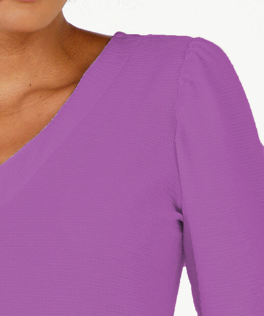 Blusa Feminina Textura Manga 3/4 Marisa