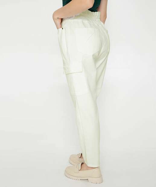 Calça Clochard Feminina Reta Sarja Marisa 