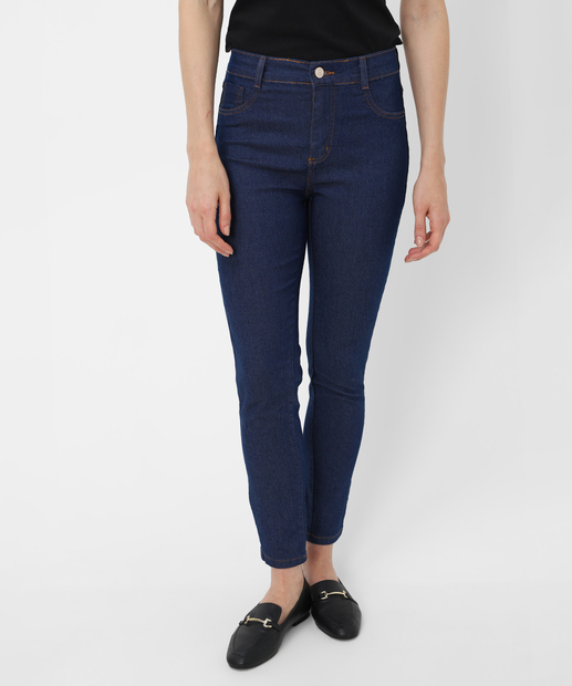 Calça Feminina Jeans Skinny Sawary Azul