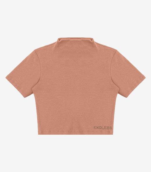 Blusa em Ribana Feminina Endless Marrom