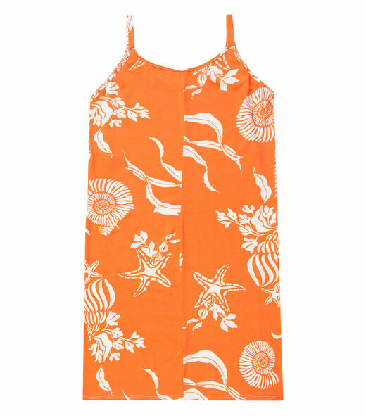 Vestido Estampado Rovitex Laranja