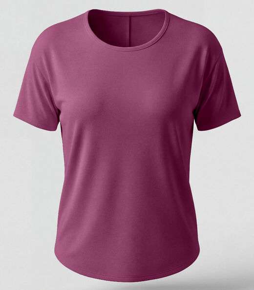 Blusa Feminina Manga Curta Infinita Cor Vermelho