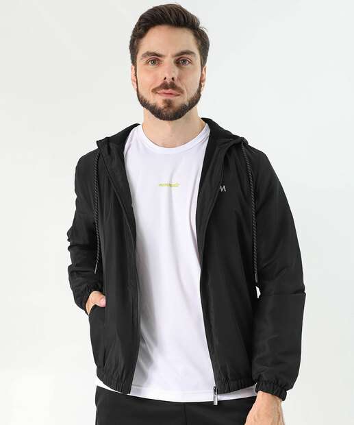 Image_Jaqueta Masculino Fitness Corta Vento Capuz MR Preto