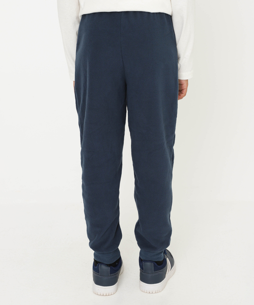 Conjunto Infantil Fleece Capuz Marisa Tam 4 a 10 Azul
