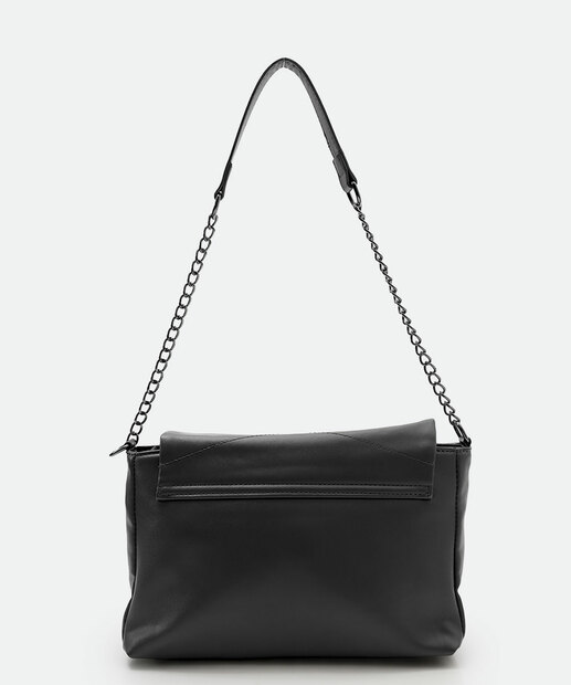 Bolsa De Ombro Tote Feminina Corrente Marisa Preto
