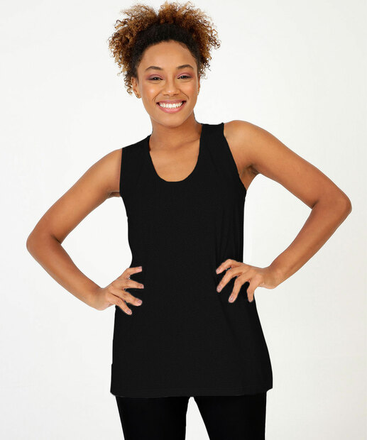 Blusa Regata Feminina Fitness Básica Marisa