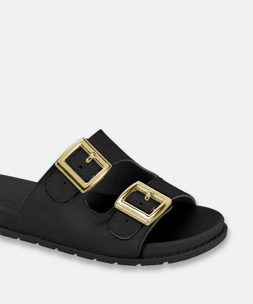Sandália Infantil Slide Birken Molekinha Preto