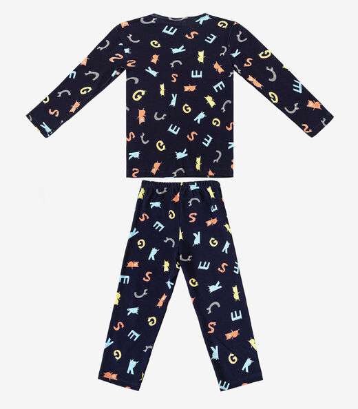 Pijama Masculino Infantil Select Azul