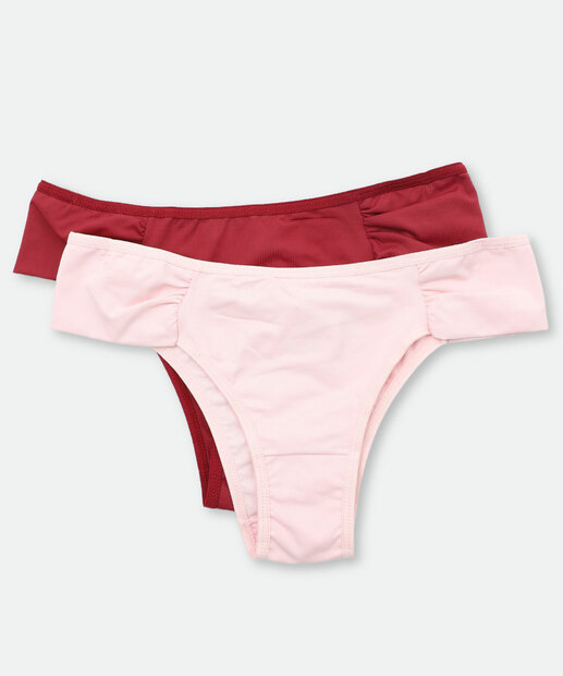 Image_Kit 2 Calcinhas Feminina Biquíni Drapeada Marisa