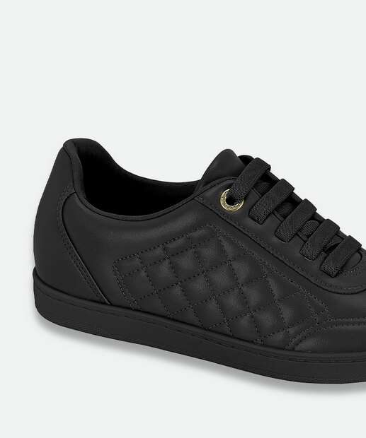 Tênis Casual Feminino Matelassê Modare Preto