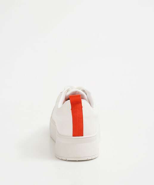 Tênis Casual Feminino Flatform Recorte Via Uno