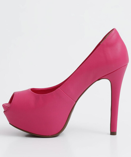 Peep Toe Feminino Meia Pata Salto Fino Bebecê 
