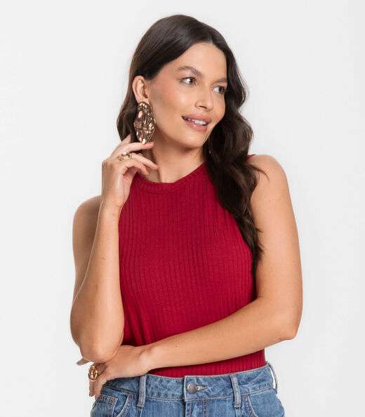 Regata Feminina Infinita Cor Vermelho