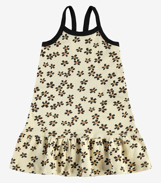 Vestido Infantil em Malhão Fruit Rovi Kids Bege