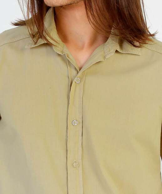 Camisa Masculina Botões Manga Curta Rock & Soda