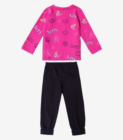 Pijama Infantil Feminino Select Rosa