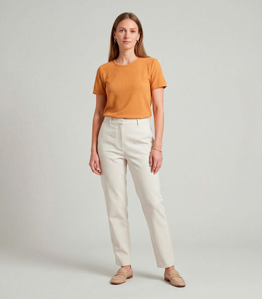 Blusa Feminina Básica Infinita Cor Amarelo