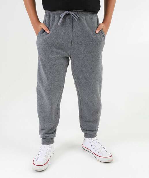 Calça Juvenil Moletom Mescla Marisa Tam 10 a 16