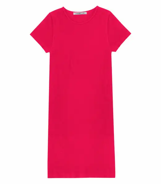 Vestido Canelado Feminino Endless Vermelho