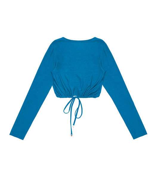 Camisa Feminina Manga Longa Rovitex Azul