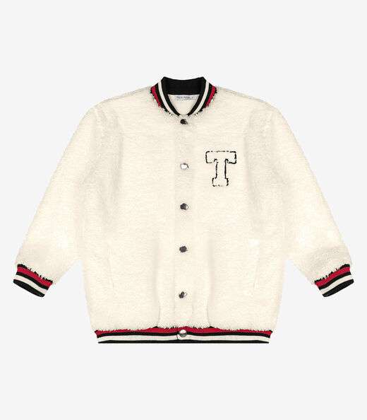 Jaqueta Infantil Masculina Bomber Trick Nick Bege