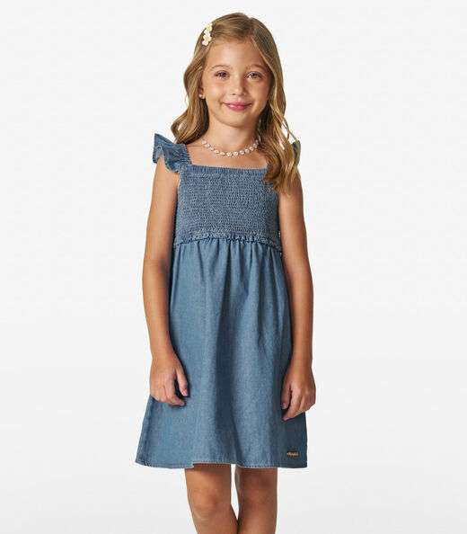 Image_Vestido Infantil em Light Denim Trick Nick Azul