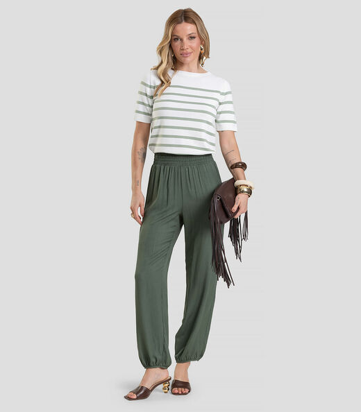 Blusa Feminina Em Tricot De Fio Modal Dianna Verde