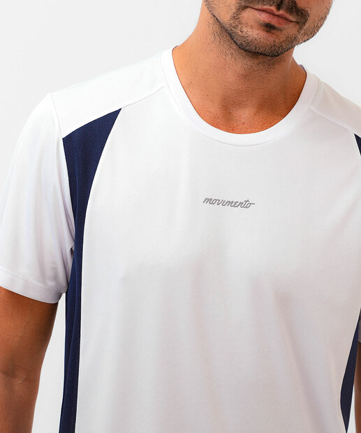 Camiseta Masculina Fitness Recorte MR Branco