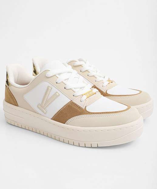 Tênis Casual Feminino Recortes Vizzano