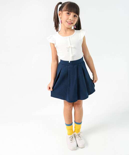 Image_Saia Infantil Moletinho Pregas Marisa Tam 4 a 10 Azul
