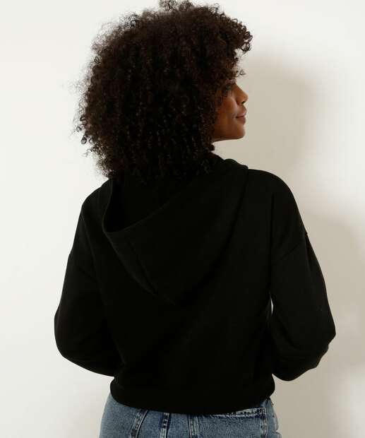 Jaqueta Feminina Moletom Estampada Marisa