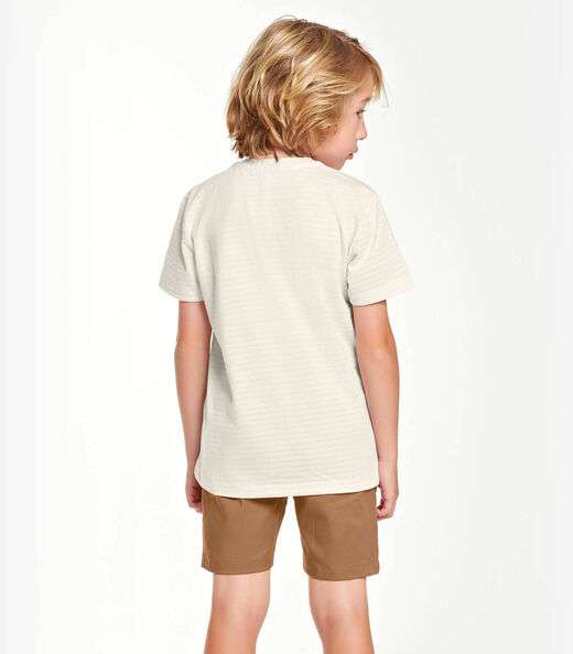 Bermuda Infantil Em Sarja Trick Nick Marrom