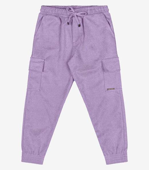 Calça Infantil Feminino Jogger Trick Nick Roxo