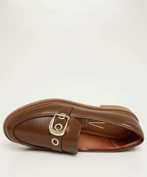 Mocassim Loafer Feminino Fivela Vizzano