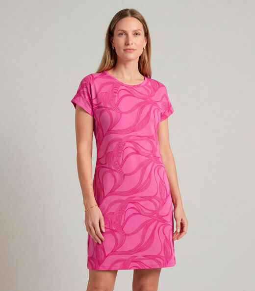 Image_Vestido Básico Com Gola Redonda Infinita Cor Rosa