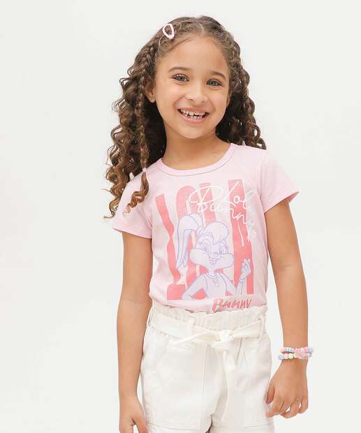 Camiseta Infantil Lola Looney Tunes Tam 4 a 10
