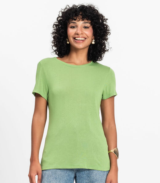 Blusa Feminina Básica Visco Tricot Rovitex Verde