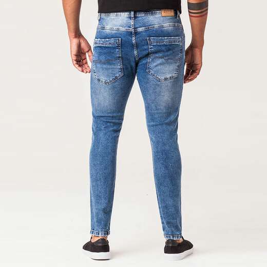 Calça Jeans Super Skinny Masculina Zune