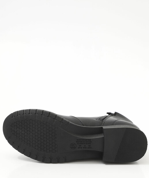 Bota Feminina Cano Curto Via Uno Preto