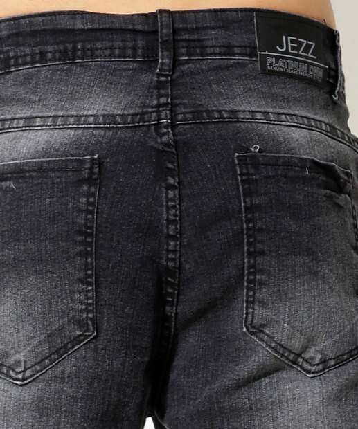 Calça Masculina Jeans Reta Bolsos 