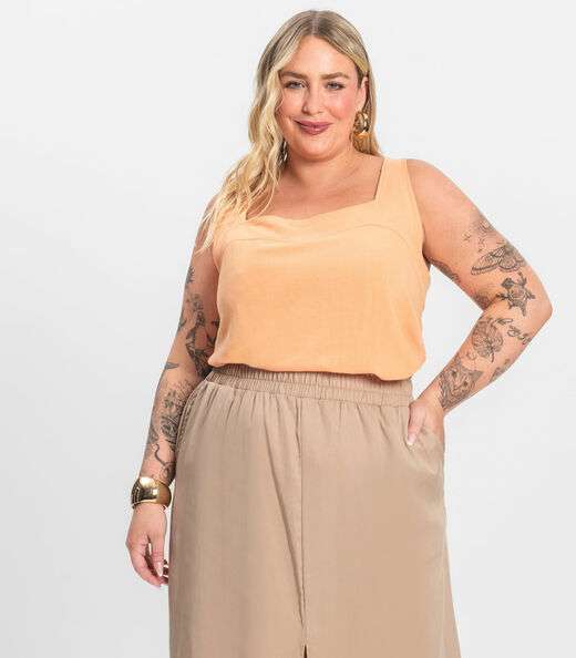 Image_Regata Feminina Plus Size Secret Glam Laranja