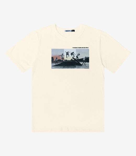 Camiseta Estampada Masculina Minty Bege