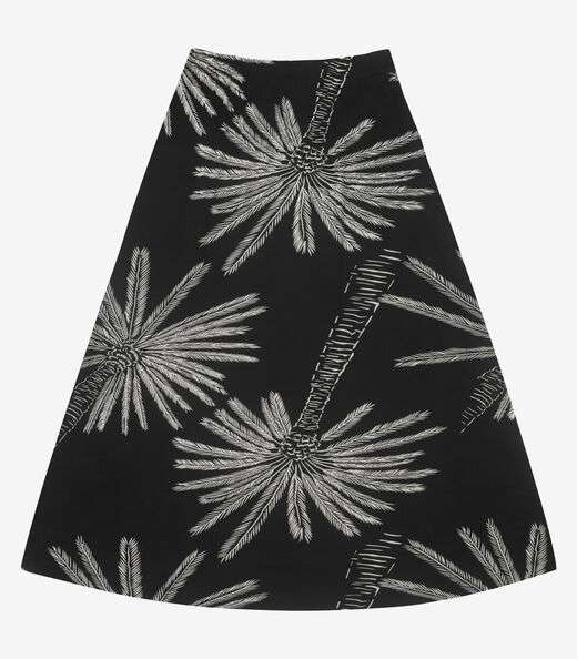 Saia Midi Feminina Viscotorcion Rovitex Preto