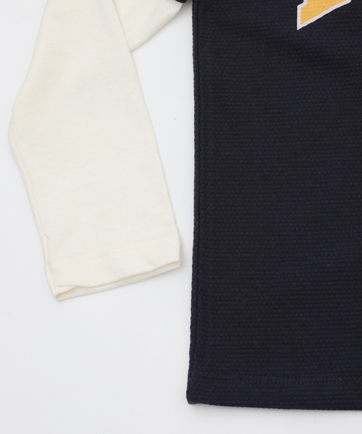 Camiseta Infantil Sobreposição Marisa Tam 4 a 10 Azul