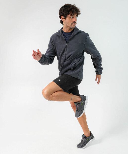 Casaco Masculino Fleece Marisa Preto