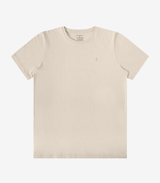 Camiseta Masculina Básica Diametro Bege