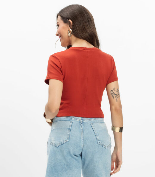 Blusa Feminina Infinita Cor Laranja