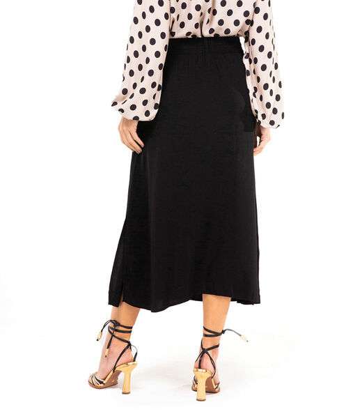 Saia Midi Feminina Endless Preto